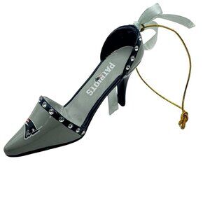 NFL England Patriots Christmas Ornament High Heels Stilettos Rhinestones
